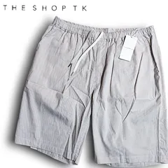 【XL】新品 THE SHOP TK ザ ショップ ティーケー タケオキクチ ストライプ イージーショーツ ハーフパンツ ブラウンのサムネイル