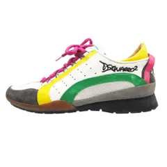 DSQUARED2 ディースクエアード スニーカー レザー シューズ ローカット KICK IT 1964 イタリア製 靴 37 ホワイト 23.5cm レディース 【中古】のサムネイル