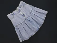 PUNYUS プニュズ 渡辺直美 USED加工 ミニ デニムスカート size2/水色 ■◆ レディースのサムネイル