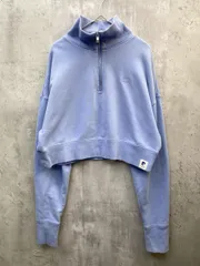 FRAY I.D pierre cardin フレイアイディー ピエール・カルダン スウェット クロップドハーフジップ プルオーバー sizeF/青 ■◇ レディースのサムネイル