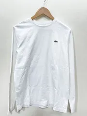 LACOSTE ラコステ ワンポイント 刺繍ロゴ 長袖 カットソー sizeUS S/白 ■■レディースのサムネイル