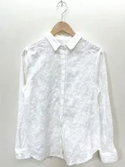 antiqua アンティカ ペイズリー 刺繍 シャツ 白 ■■レディースのサムネイル