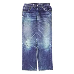 【美品】TALKING ABOUT THE ABSTRACTION トーキングアバウトザアブストラクション パンツ ネイビー XL  26SS 転写プリント イージーパンツ (CRASH PRINT STARIGHT PT)  日本製【メンズ】【中古】のサムネイル