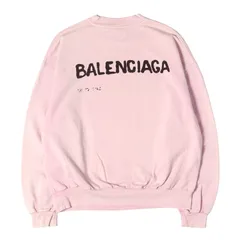 BALENCIAGA バレンシアガ スウェット ペールピンク サイズ:XS  23AW ガーメントダイ ロゴ スウェットシャツ トップス トレーナー 【メンズ】【中古】のサムネイル