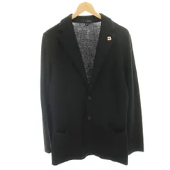 ラルディーニ LARDINI ニットジャケット シングル ウール S 黒 ブラック ブートニエール付 IMLJM56 /HNのサムネイル