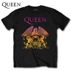 QUEEN Gradient Crest Tシャツ ブラック クイーン ロック フレディ・マーキュリー TEE グッズのサムネイル