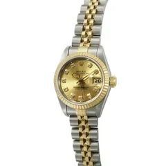 ロレックス ROLEX デイトジャスト S番(1993年製) 10Pダイヤ 自動巻 SS レディース 仕上/OH済 箱・保証書付 69173Gのサムネイル