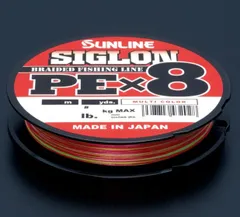サンライン ライン SIGLON PE (シグロンPE)×8 150m マルチカラー 1.5号 25lbのサムネイル