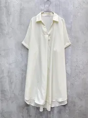 ITEMS URBAN RESEARCH アイテムズ アーバンリサーチ スキッパーフレンチ チュニック ワンピースsizeF/ホワイト ■◆ レディースのサムネイル