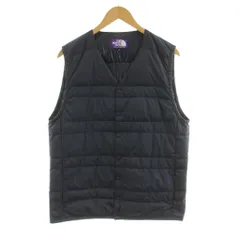 ノースフェイス パープルレーベル THE NORTH FACE PURPLE LABEL INNER DOWN VEST インナーダウンベスト Vネック L 紺 ネイビー ND2552N /KUのサムネイル