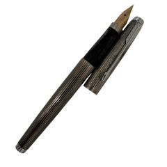 PILOT万年筆 18K-WG H715 F 細字 シルバーストライプ 日本製 - メルカリ