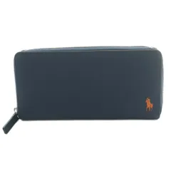 ポロ ラルフローレン POLO RALPH LAUREN 長財布 ラウンドファスナー 小銭入れ ネイビー オレンジ P-CP225-75 /MI ■GY18のサムネイル