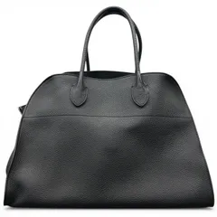 【6/16価格改定】THE ROW 美品 ザロウ Soft Margaux 15 ソフト マルゴー 15 トートバッグ レザー ブラック ハンドバッグ ショルダーバッグ レディース メンズ ユニセックス ABランク 中古 鑑定済 ザロウバッグのサムネイル