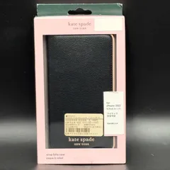 【未使用品】Kate spade ケイト　スペード　 iPhone 14 plus 用ケース ブックタイプケース　Black × Pale vellum 手帳カバー型 R22C051K 619-4のサムネイル