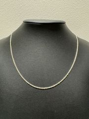 Pt850 プラチナ ネックレスチェーン アジャスター付き 45cm 1.23g 