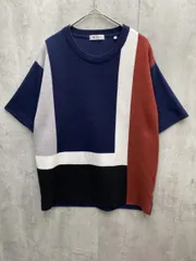 tk.TAKEO KIKUCHI ティーケー タケオキクチ 半袖 ニットTシャツ sizeS/紺×白×赤 ■◇ メンズのサムネイル