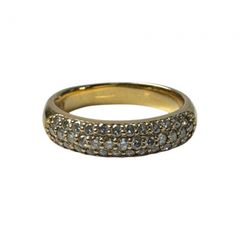 ポンテヴェキオ PonteVecchio K18 WG ダイヤモンド 0.40ct リング 7号 