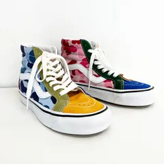 BAPE x VANS MULTI CAMO SK8-HI A BATHING APE ベイプ バンズ マルチ カモ スケーター ハイ スニーカー 22.5cm エイプ Ks6-50のサムネイル