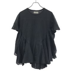 AAYUSHIアユーシ ロングティアードフリルテールトップス 黒 IENA 今季