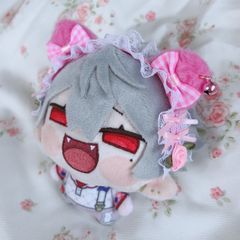 ぬい服 】ふわねこ耳 ピンク いちごヘッドドレス にじぬい にじまるっ