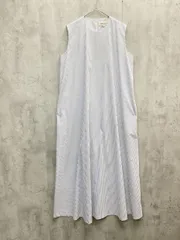 ENFOLD エンフォルド ストライプ ノースリーブ ワンピース size38/白 ■◆ レディースのサムネイル