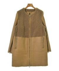 EMMETI エンメティ ムートン ダッフル ロング コート ベージュ M
