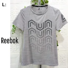 L■スポーツウエア・トップス■Reebok リーボック■RUN AROUNDIT  冷感接触 Tシャツ■状態A・送料込み■グレーのサムネイル