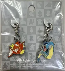未開封　ポケットモンスター ポケモンセンター限定 129 コイキング ＆ 130 ギャラドス 全国ずかんメタルチャーム (2個セット)のサムネイル
