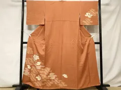 平和屋着物■訪問着　刺繍　絞り　雪輪草花文　正絹　逸品　CABD3626ev