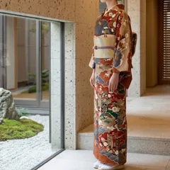 藤井寛　梅垣織物　セット　正絹　金駒刺繍のサムネイル