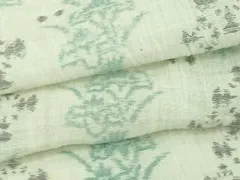 平和屋着物＊夏物　本場小千谷縮　草花文　麻　逸品　DABG9826sfのサムネイル