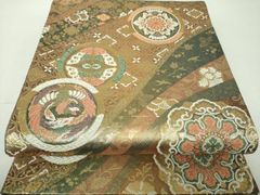 専用帯8301 ○高級 正絹 夏帯 六通 袋帯 華文 花文 - メルカリ