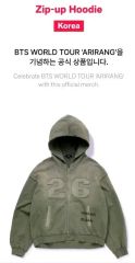 XL BTS ARIRANG 韓国限定ZIP-UP HOODIEフーディ ソウル - メルカリ