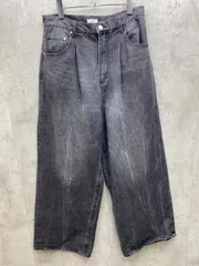 yae ヤエ アンティローザ ワイド デニムパンツ size36/黒 ■■レディースのサムネイル