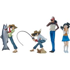 DIGSTA 釣りキチ三平 フィギュア 全4種 三平vsキングサーモン ユリッペ