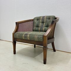 8.5万円 三越家具 カントリーハウス アームチェア HD-2119 GR 美品 8.5万円 三越家具 カントリーハウス アームチェア HD-2119 GR 美品