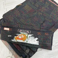 大島紬 着物 正絹 5着 着物まとめ売り リメイク材料 s-912のサムネイル