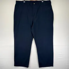 古着 カーハート Carhartt パンツ ワンポイントロゴ ジッパーフライ 大きいサイズ センタープレス W44 L34  ネイビー系 メンズのサムネイル