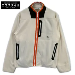 Lacoste　ラコステ　ホワイト  パイピングマイクロフリースジャケット　US Sのサムネイル