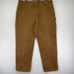 古着 カーハート Carhartt ダック パンツ ペインター ワーク ワンポイントロゴ 作業着 ハンマーループ W38 L34  ベージュ系 メンズのサムネイル