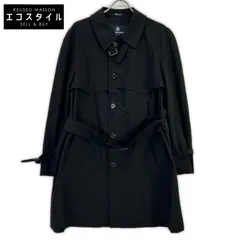 Aquascutum　アクアスキュータム　ブラック ベルト付き コート　38のサムネイル