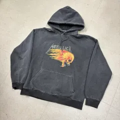 ヴィンテージ METALLICA(メタリカ) スカル ロゴ フーディーのサムネイル