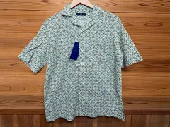 541603-016  G-stage/ジーステージ 13200円　半袖シャツ オープンカラー 開襟 総柄シャツ アロハシャツ コットン ストレッチ スプリンテックスのサムネイル