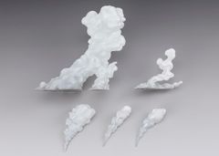 【新品】 魂EFFECT SMOKE White Ver. for S.H.Figuarts 約135mm PVC&ABS製 フィギュア用エフェクトパーツ 佐賀