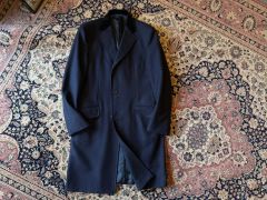 値下げ　Sartoria solitoダークネイビー チェスターコート 値下げ Sartoria solitoダークネイビー チェスターコート - メルカリ