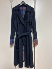 ローレン ラルフローレン 裏地総柄 スカーフ柄 トレンチコート ダブル