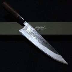 白紙1号 黒打 三徳包丁 180㎜ G1324 焼栗柄 月光作 - メルカリ