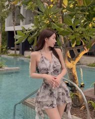 完売品】cherimi シェリミー 水着 ワンピース グレー 伊藤桃々 - メルカリ