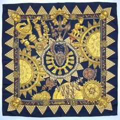 litmus indigo studio HERMES シルクスカーフ 藍染 - メルカリ