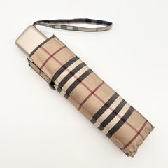 BURBERRY 日傘 犬の散歩女の子 全刺繍ノヴァチェック ブラック